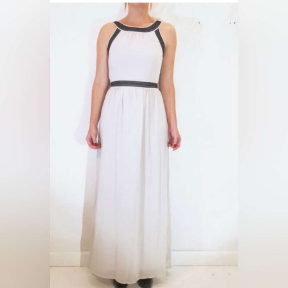 H&M Grecian Style Empire Waist Maxie Dress, Sz 10 NWOT